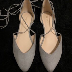 Nine West lace up flats
